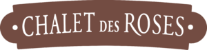 Chalet des Roses Wood Sign Logo